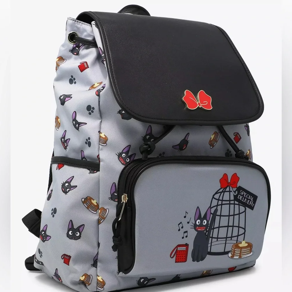 Studio Ghibli Kiki's Delivery Service Jiji Icons Slouch Backpack‎ Hot Topic